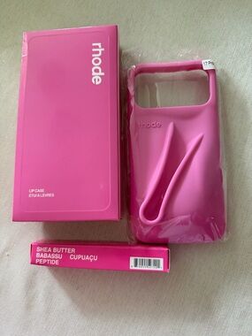 iPhone 17 pro max case with lipgloss in color shortcake